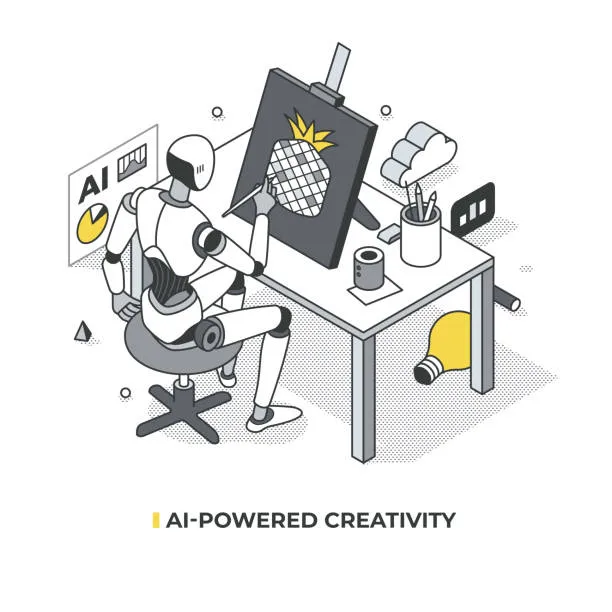 Абстрактная иллюстрация искусственного интеллекта